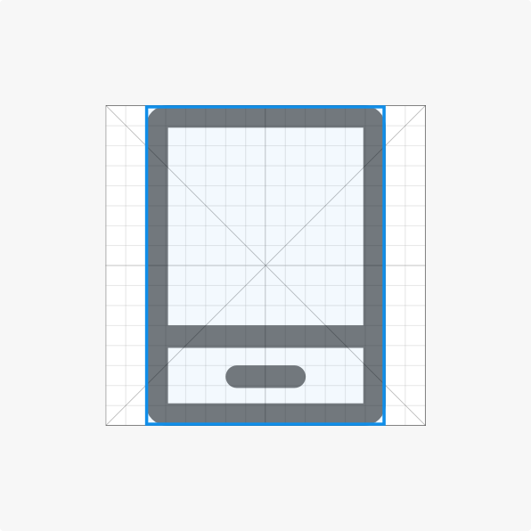 Vertical rectangle contour