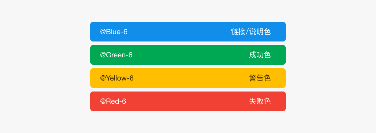 Ant Design's functional color card